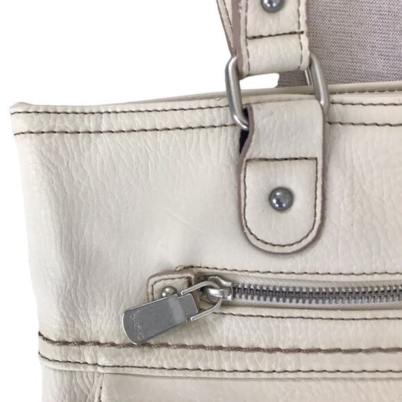 BOC Born Multi-pocket Purse Concept Ivory Cream White Hobo Shoulder Bag - Picture 10 of 11